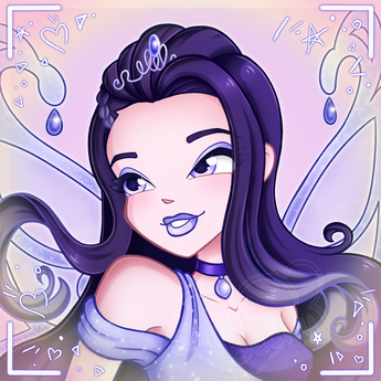 Winx Style Doodle Portrait #1